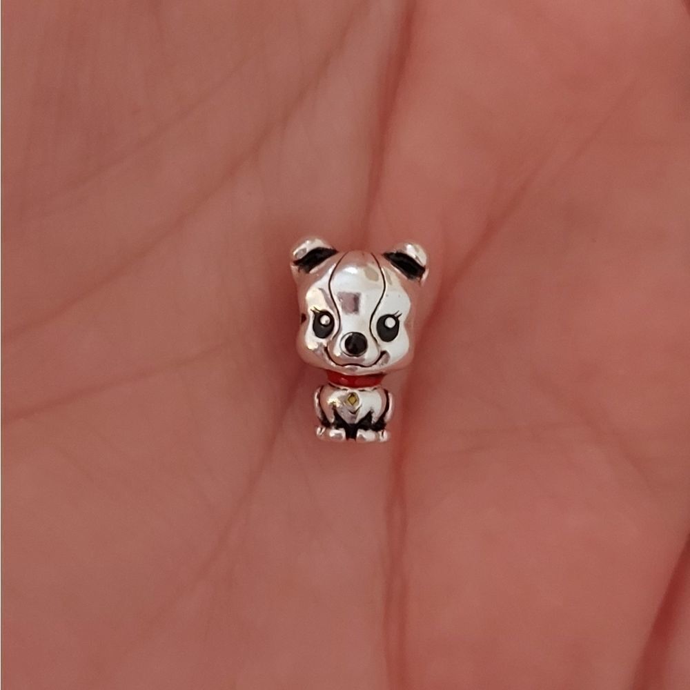 925 Silver Puppy Dog Charm - Picture 2 of 5